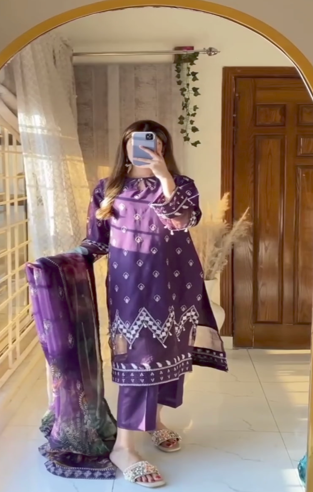 Embroidery 3pcs woman Suit β€οΈ
