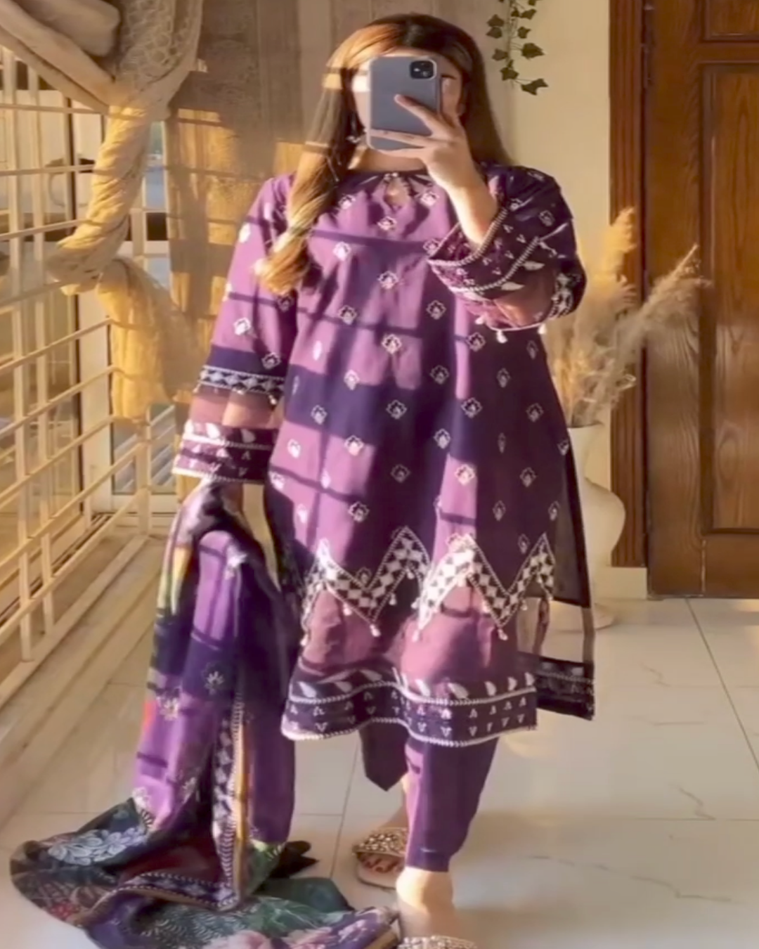 Embroidery 3pcs woman Suit β€οΈ