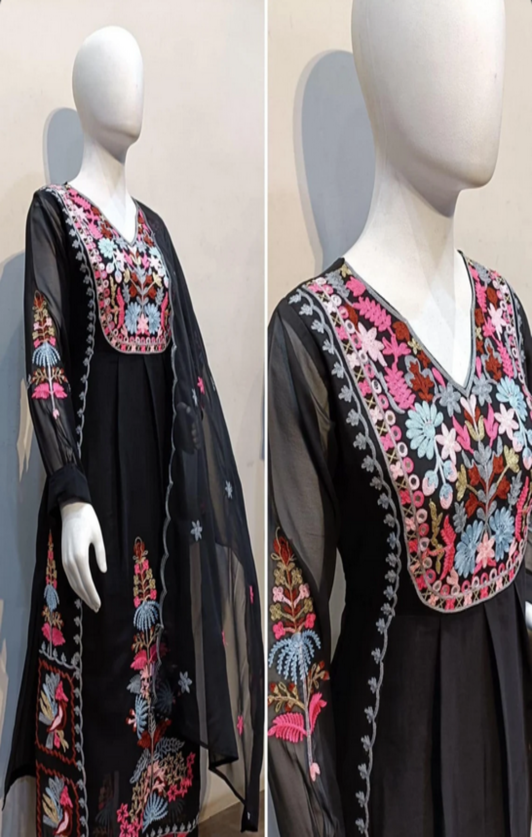 Beautiful Kurti With Palazzo And Dupatta