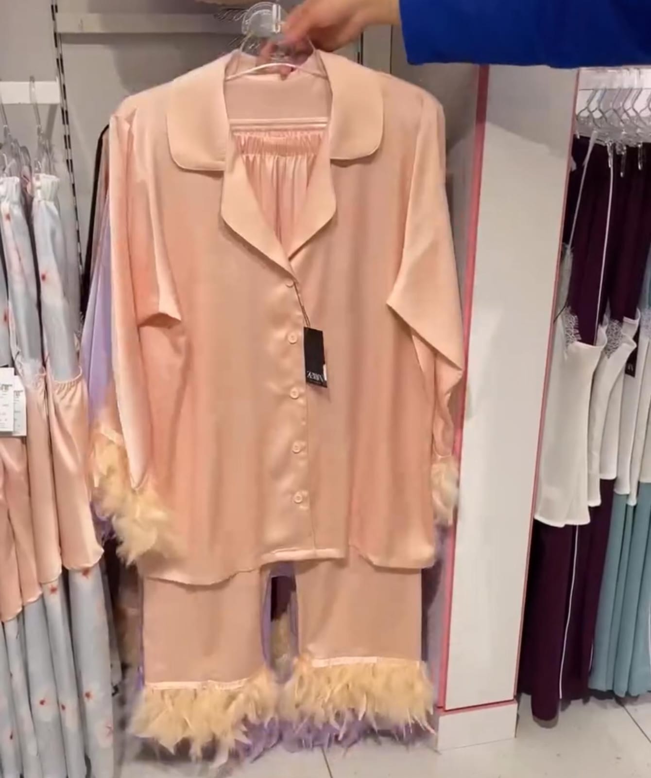 Pack of 3 Premium Silk Night Suits with Fur Lace For Women