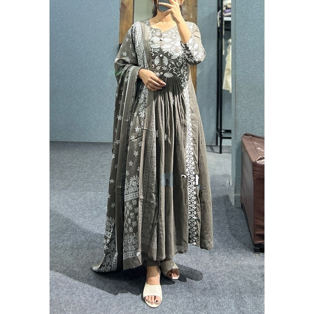 Woman 3pcs Anarkali Frock