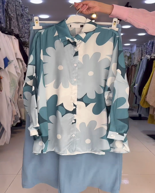 Woman Printed Shirt with Plazo ❣️