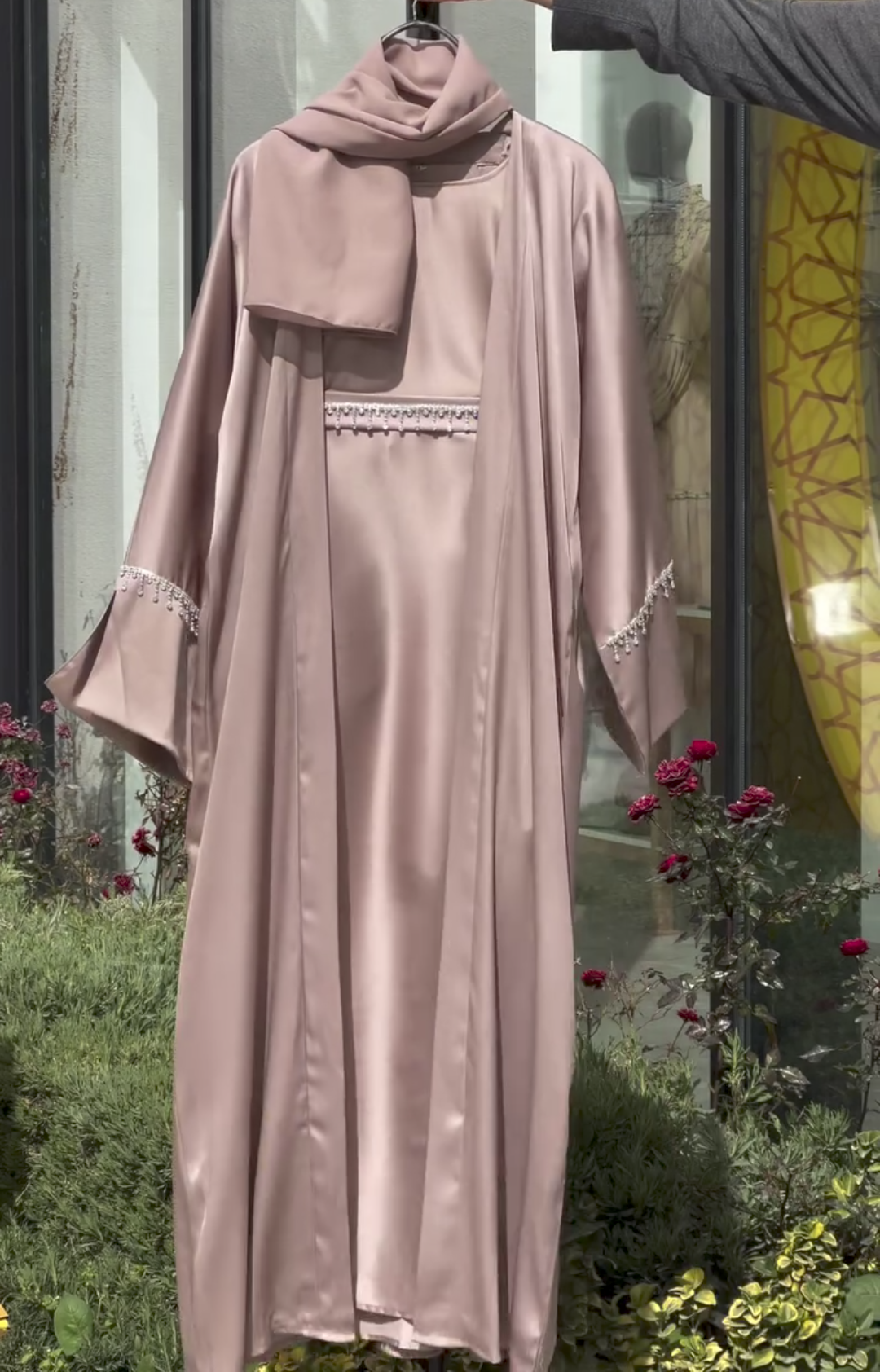 Satin Silk Abaya For Women