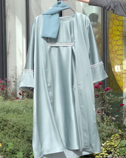Satin Silk Abaya For Women