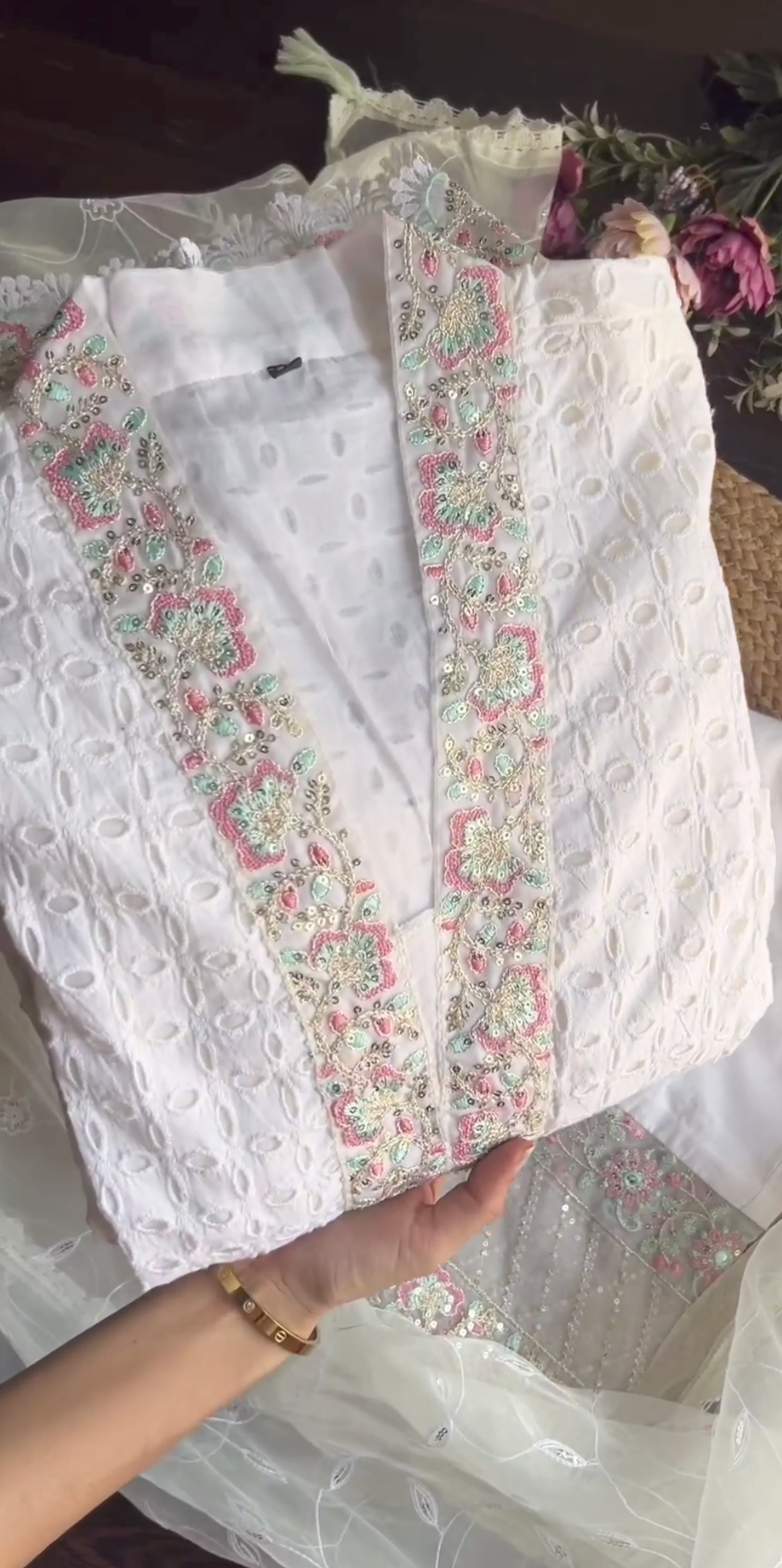Chickenkari 3pcs Embroidery Frock🥰