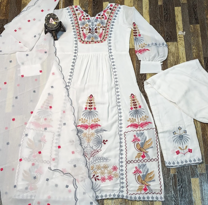 Beautiful Kurti With Palazzo And Dupatta