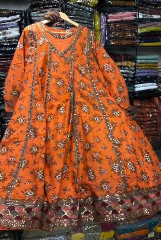 Beautiful 3-Piece Embroidered Lawn Frock 🌸