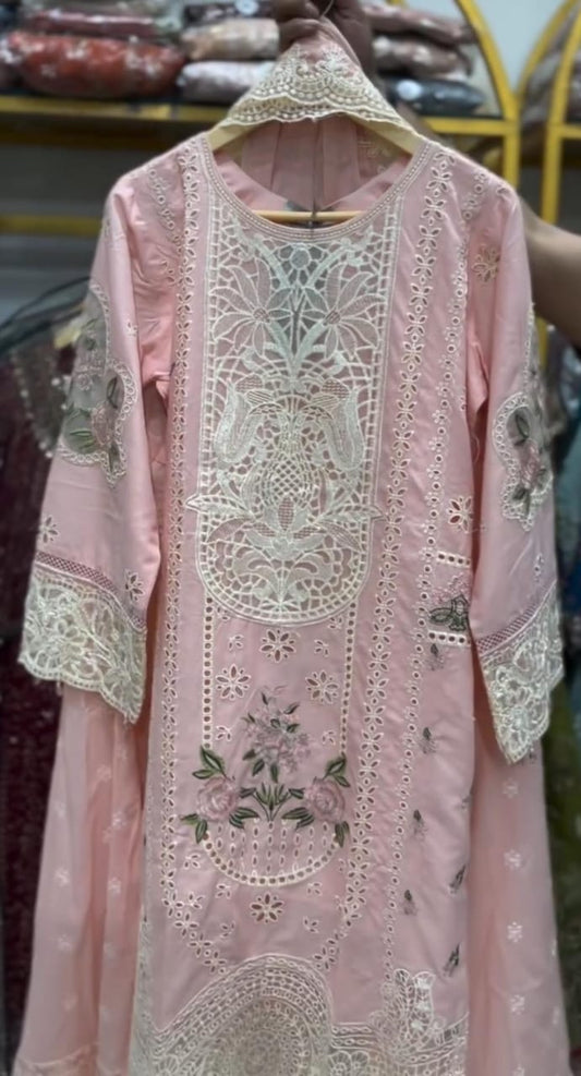 Luxury Embroidered 3-Piece Suit