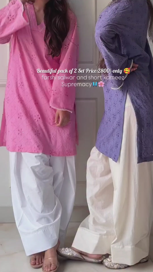 Pack of 2 Beautiful Chikankari Sets for Women 💫